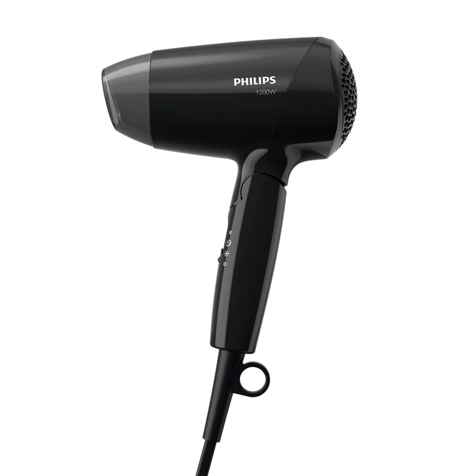 Компактный фен philips essentialcare bhc010/10, 1200 вт, чёрный 8