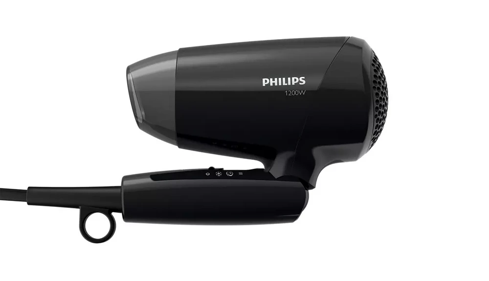 Компактный фен philips essentialcare bhc010/10, 1200 вт, чёрный 2