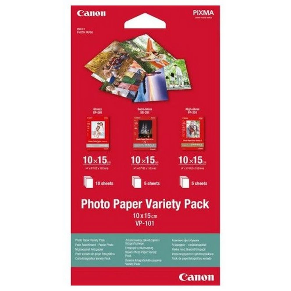 Hârtie fotografică canon photo paper variety pack, a4 3