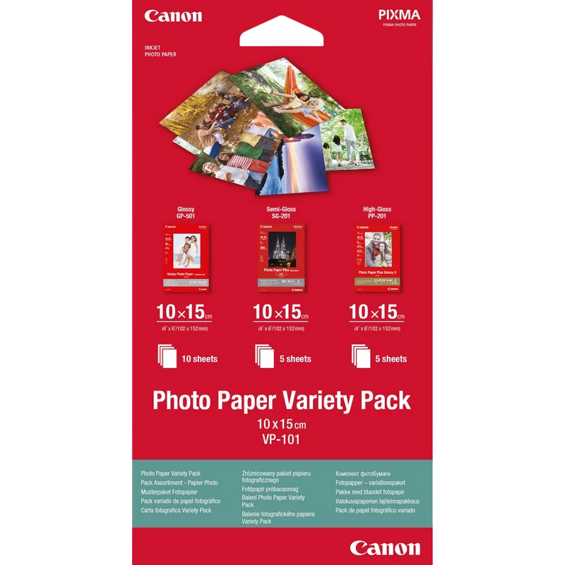 Hârtie fotografică canon photo paper variety pack, а6 2