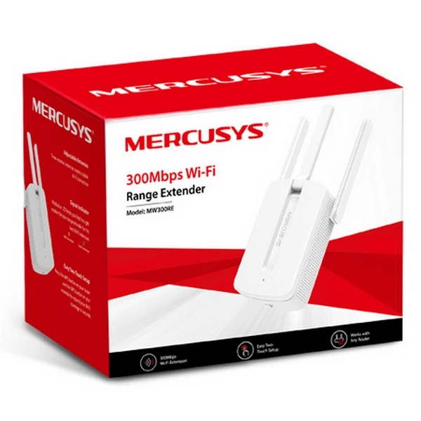 Amplificator de semnal wi‑fi mercusys mw300re, 300 mbps, alb 2