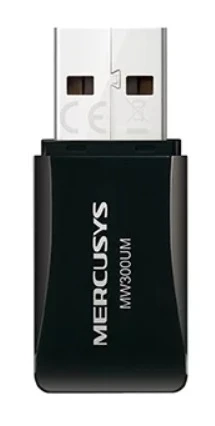 Usb aдаптер mercusys mw300um, чёрный 6
