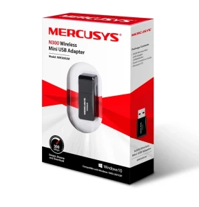 Usb aдаптер mercusys mw300um, чёрный Thumbnail 5