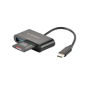 Cititor de carduri gembird uhb-cr3-02, usb type-c, negru Thumbnail 2