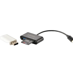 Cititor de carduri gembird uhb-cr3-02, usb type-c, negru Thumbnail 4