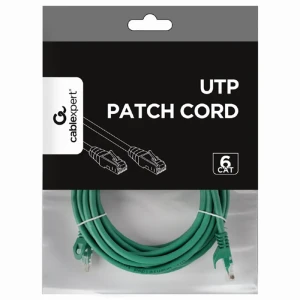Patch cord cablexpert pp6u-5m/g, cat6 utp, 5m, verde Thumbnail 5