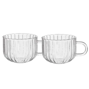 Set cupe ardesto iceberg ar2640gg, 400 ml, 2 bucs, transparent