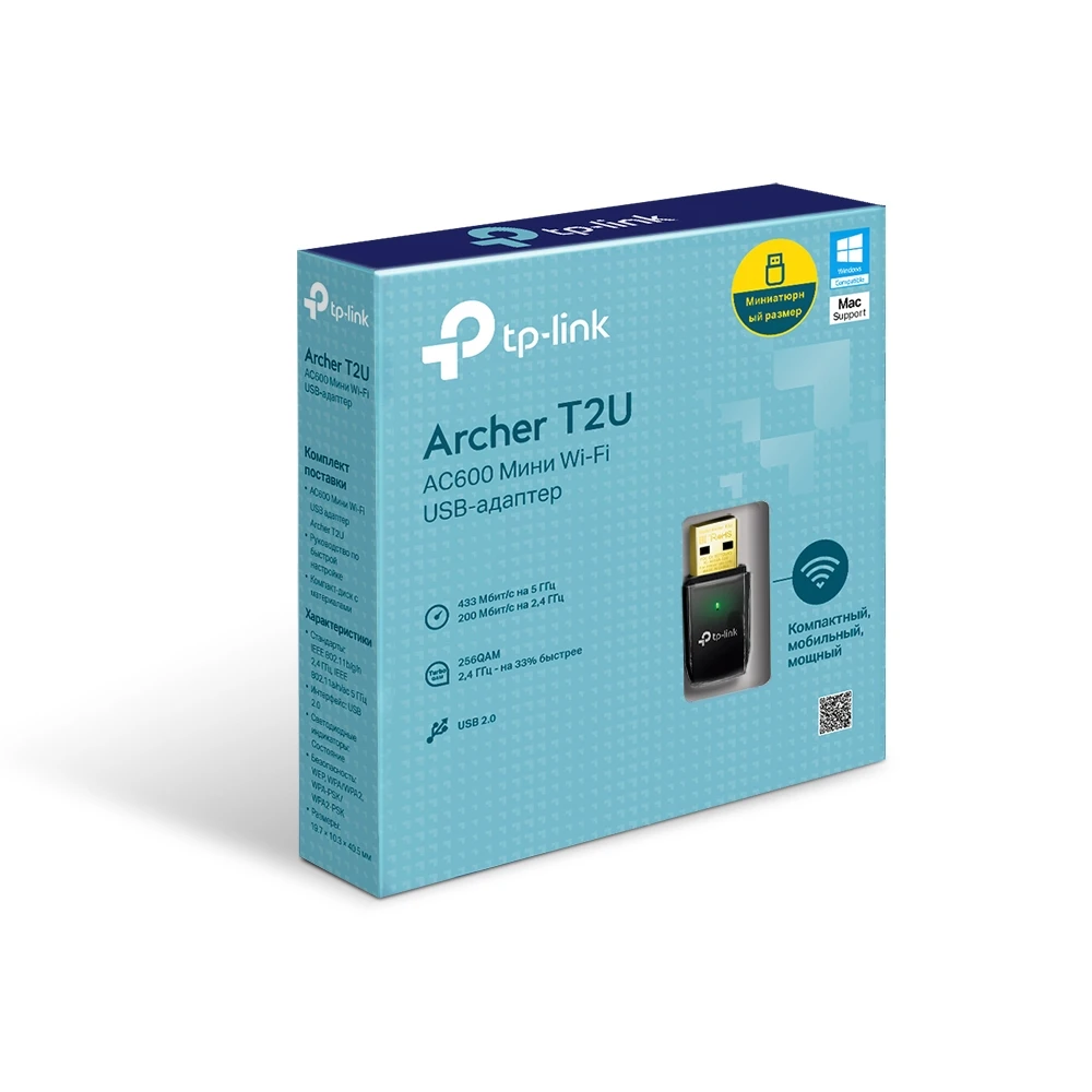 Usb aдаптер tp-link archer t2u 8