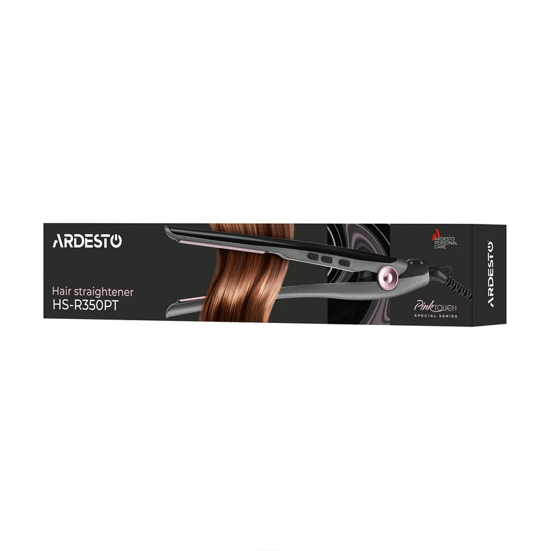 Выпрямитель для волос ardesto hs-r350pt, серый | розовый 3