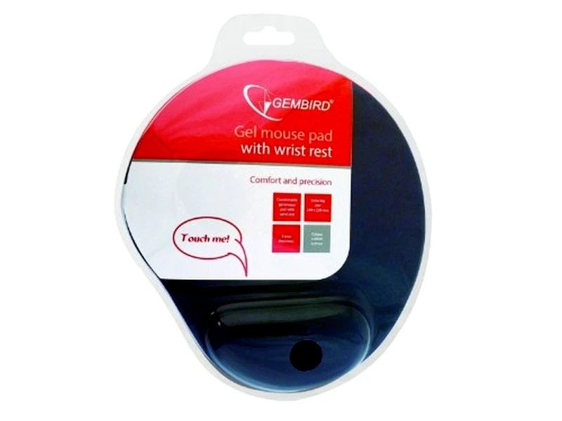 Коврик для мыши gembird mp-gel-b, 240мм x 220мм, синий 5