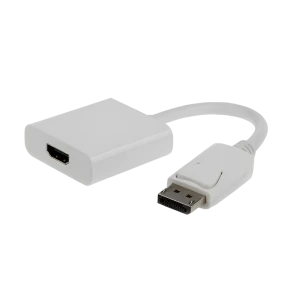 Видеоадаптер cablexpert a-dpm-hdmif-002-w, displayport (m) - hdmi (f), 0,1 м, белый