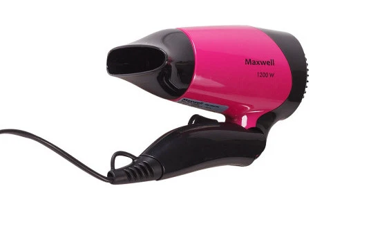 Uscător de păr compact maxwell mw-2007, 1200 w, negru | roz 5