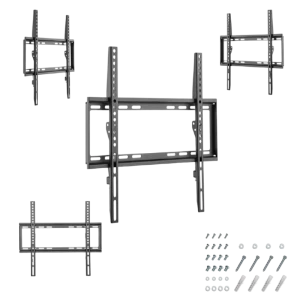 Фиксированное настенное крепление gembird wm-55f-04, чёрный Thumbnail 3