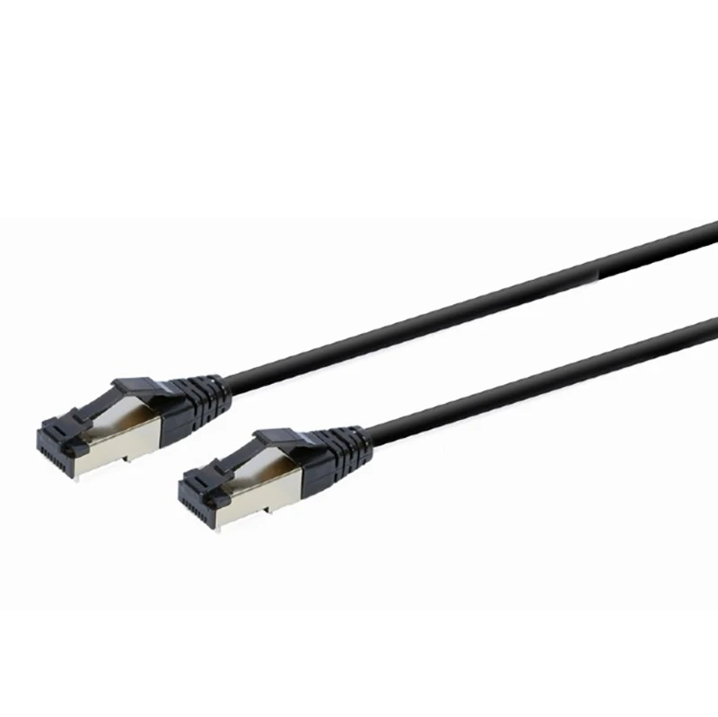 Патч-корд cablexpert pp8-lszhcu-bk-0.5m, cat8 s/ftp, 0,5м, чёрный 3