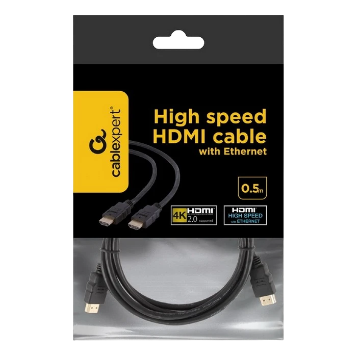 Cablu video cablexpert cc-hdmi4-0.5m, hdmi (m) - hdmi (m), 0,5m, negru 3