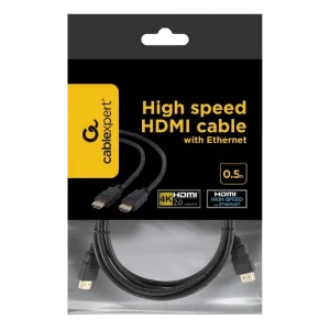 Cablu video cablexpert cc-hdmi4-0.5m, hdmi (m) - hdmi (m), 0,5m, negru Thumbnail 3