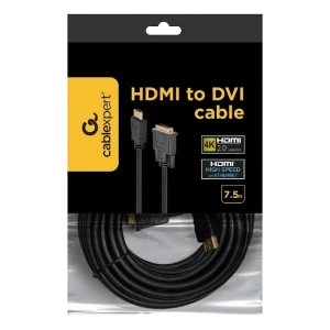 Cablu video cablexpert cc-hdmi-dvi-7.5mc, hdmi (m) - dvi-i (m), 7,5m, negru Thumbnail 3