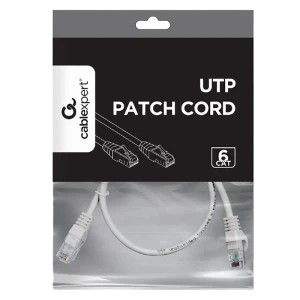 Патч-корд cablexpert pp6u-0.5m, cat6 utp, 0,5м, серый Thumbnail 4