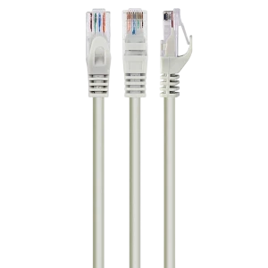Патч-корд cablexpert pp6u-0.5m, cat6 utp, 0,5м, серый