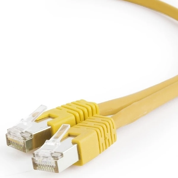 Patch cord cablexpert pp6u-0.5m/y, cat6 utp, 0,5m, galben 3