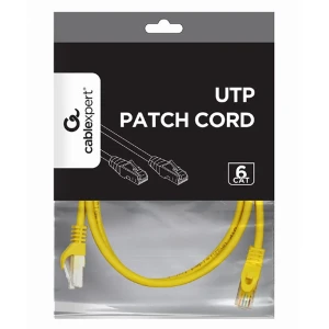 Patch cord cablexpert pp6u-0.5m/y, cat6 utp, 0,5m, galben Thumbnail 5