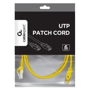 Patch cord cablexpert pp6u-0.5m/y, cat6 utp, 0,5m, galben Thumbnail 2