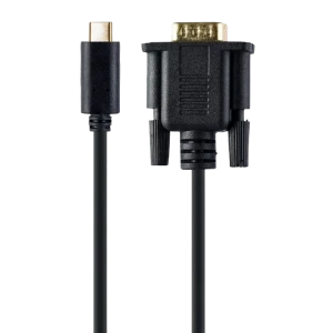 Видеокабель cablexpert a-cm-vgam-01, usb type-c (m) - vga (m), 0.15 м, чёрный