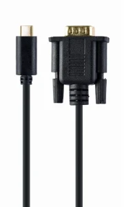 Cablu video cablexpert a-cm-vgam-01, usb type-c (m) - vga (m), 0.15 m, negru Thumbnail 3