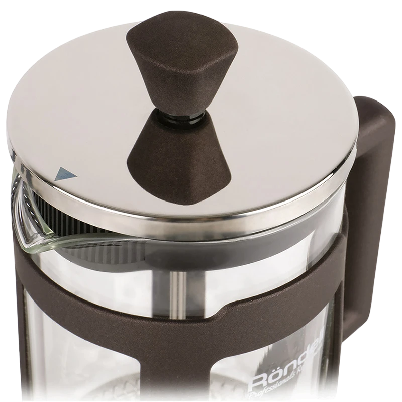 Френч-пресс rondell rds-1296, 0,6л, коричневый 3
