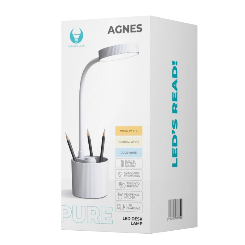 Lampa de birou forever pure flb-20 agnes, alb 3