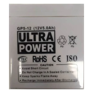 Аккумулятор для резервного питания ultra power gp5-12, 12в, 5а*ч Thumbnail 3