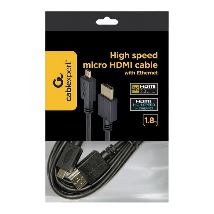 Видеокабель cablexpert cc-hdmid-6, hdmi (m) - micro-hdmi (m), 1.8 м, чёрный 2