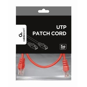 Patch cord cablexpert pp12-0.25m/r, cat5e utp, 0,25m, roșu Thumbnail 7