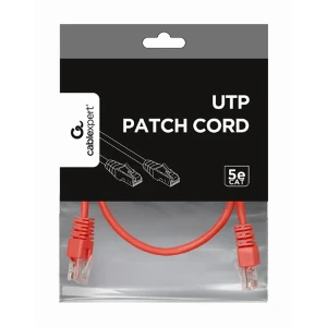 Patch cord cablexpert pp12-0.25m/r, cat5e utp, 0,25m, roșu Thumbnail 6