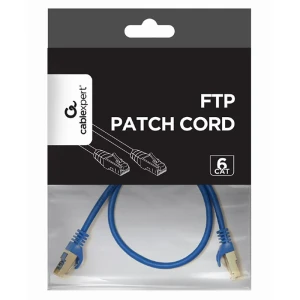 Патч-корд cablexpert pp6-0.5m/b, cat6 ftp , 0,5м, синий Thumbnail 5