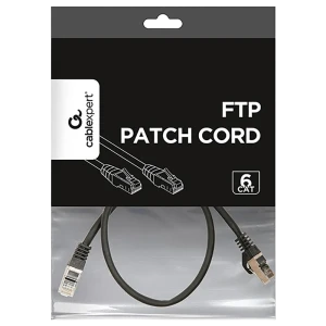 Патч-корд cablexpert pp6-0.5m/bk, cat6 ftp , 0,5м, чёрный Thumbnail 4