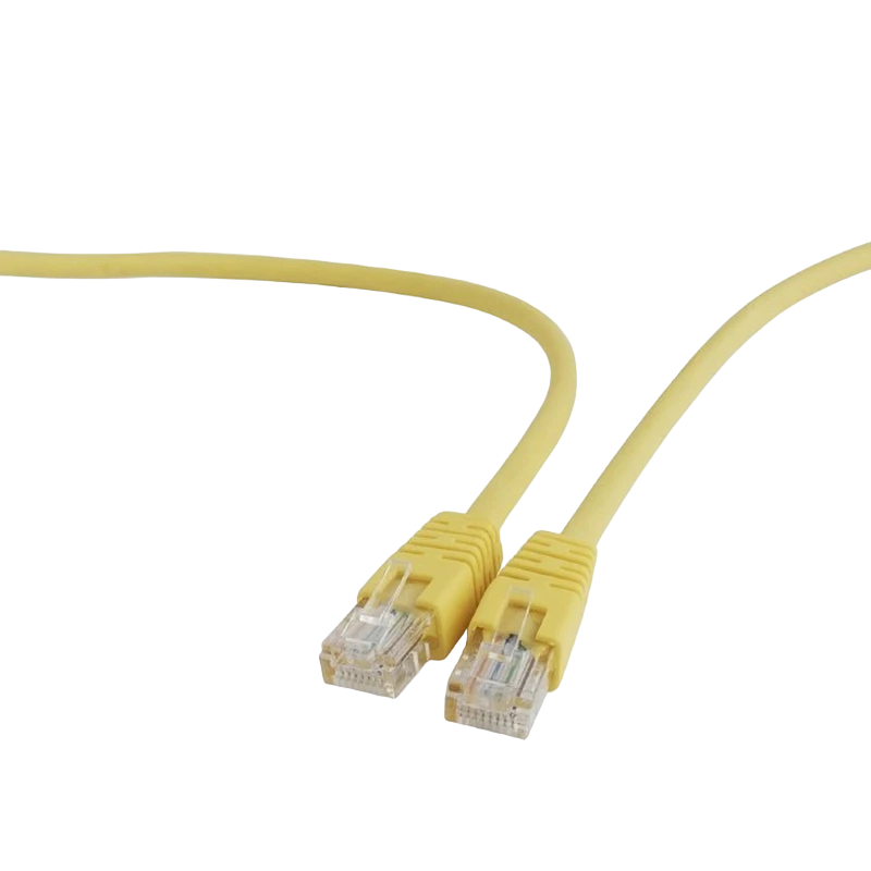 Патч-корд cablexpert pp12-0.5m/y, cat5e utp, 0,5м, жёлтый 3