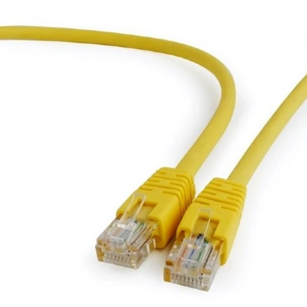 Патч-корд cablexpert pp12-0.5m/y, cat5e utp, 0,5м, жёлтый 6