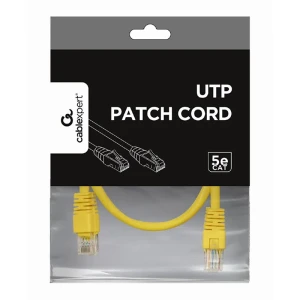 Патч-корд cablexpert pp12-0.5m/y, cat5e utp, 0,5м, жёлтый Thumbnail 2