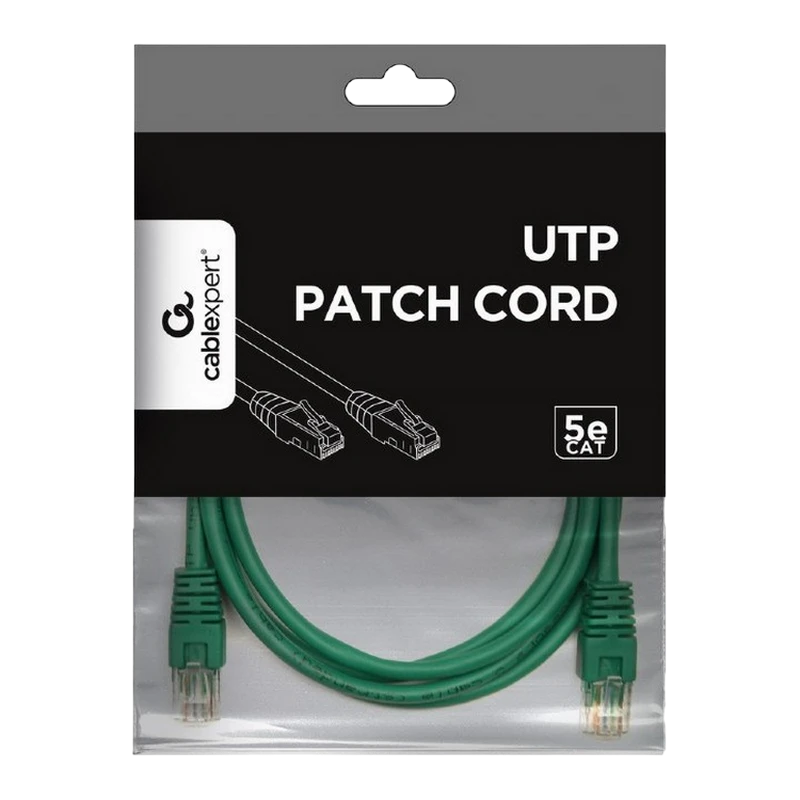Patch cord cablexpert pp12-1m/g, cat5e utp, 1m, verde 3