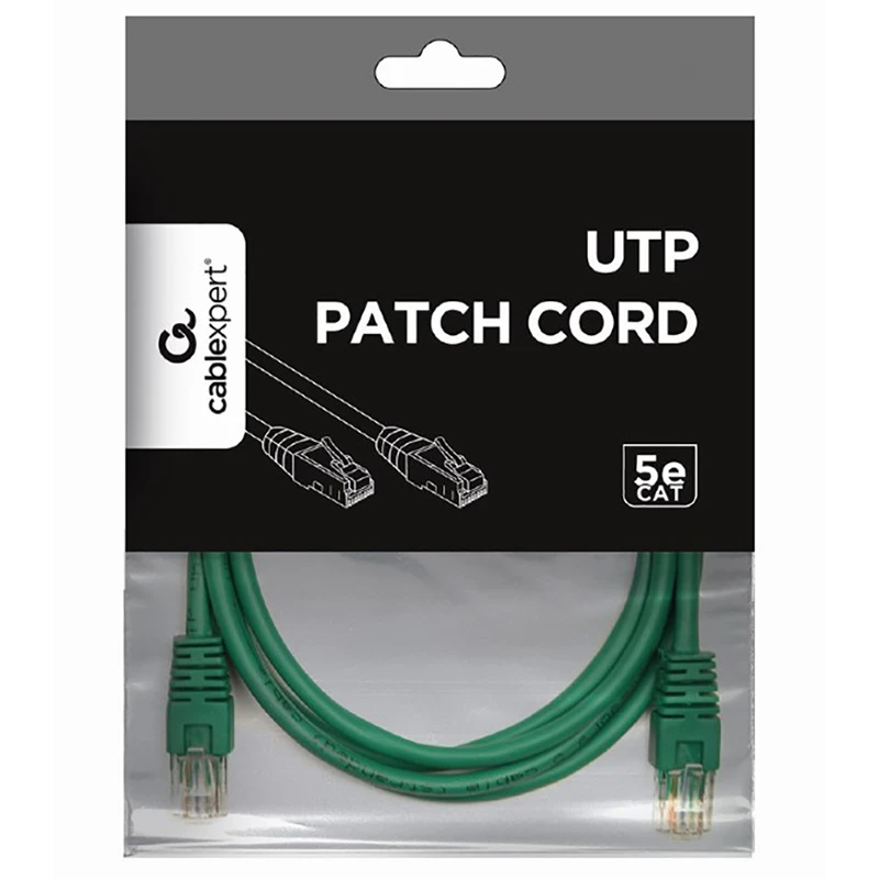 Patch cord cablexpert pp12-1m/g, cat5e utp, 1m, verde 6