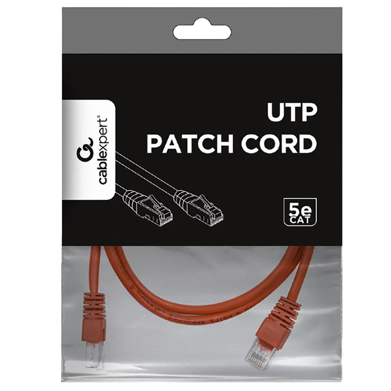 Patch cord cablexpert pp12-1m/r, cat5e utp, 1m, roșu 5