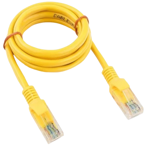 Patch cord cablexpert pp12-1m/y, cat5e utp, 1m, galben Thumbnail 4