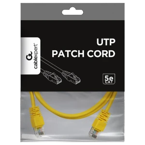 Patch cord cablexpert pp12-1m/y, cat5e utp, 1m, galben Thumbnail 5