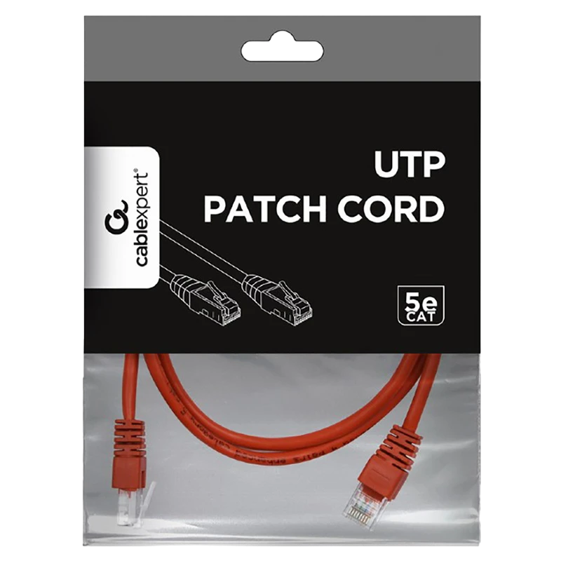 Patch cord cablexpert pp12-2m/r, cat5e utp, 2m, roșu 5