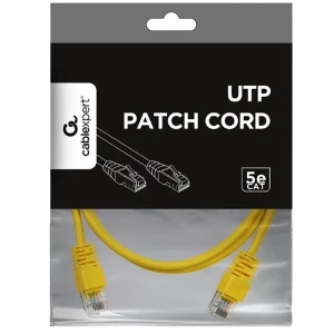 Patch cord cablexpert pp12-2m/y, cat5e utp, 2m, galben Thumbnail 3
