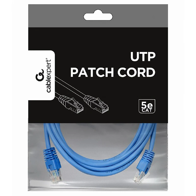 Patch cord cablexpert pp12-3m/b, cat5e utp, 3m, albastru 4