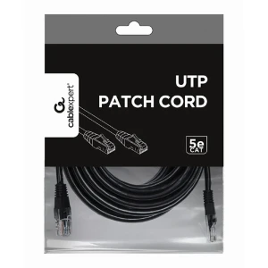 Patch cord cablexpert pp12-5m/bk, cat5e utp, 5m, negru Thumbnail 4