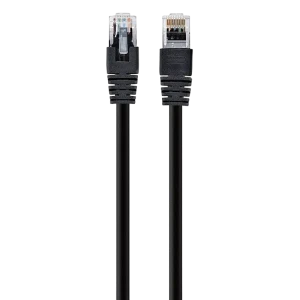 Патч-корд cablexpert pp12-5m/bk, cat5e utp, 5м, чёрный