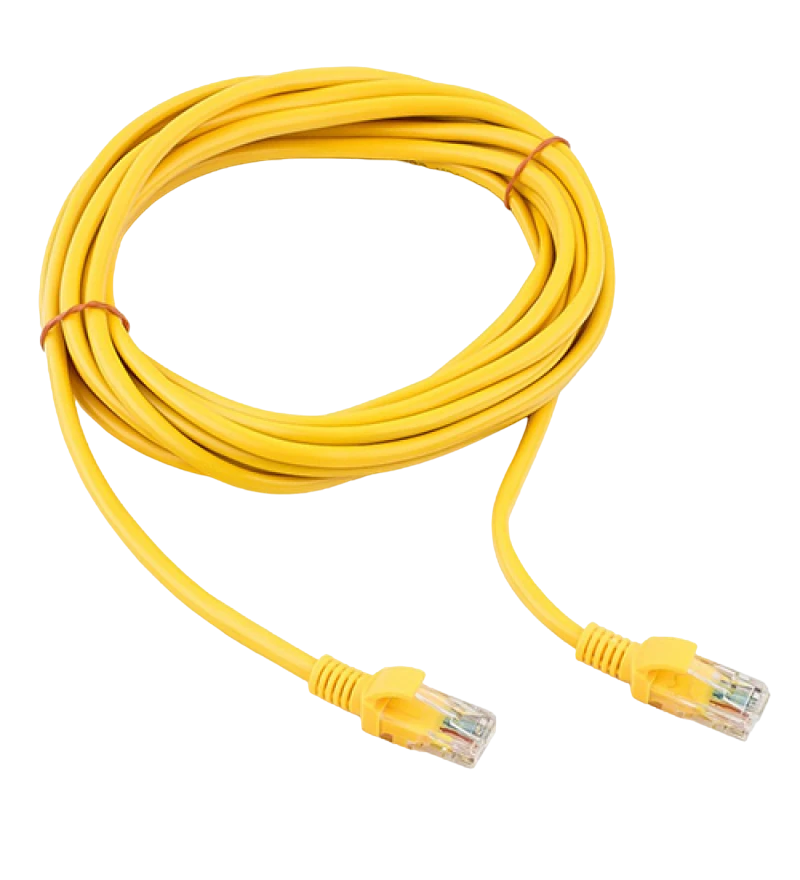 Patch cord cablexpert pp12-5m/y, cat5e utp, 5m, galben 5